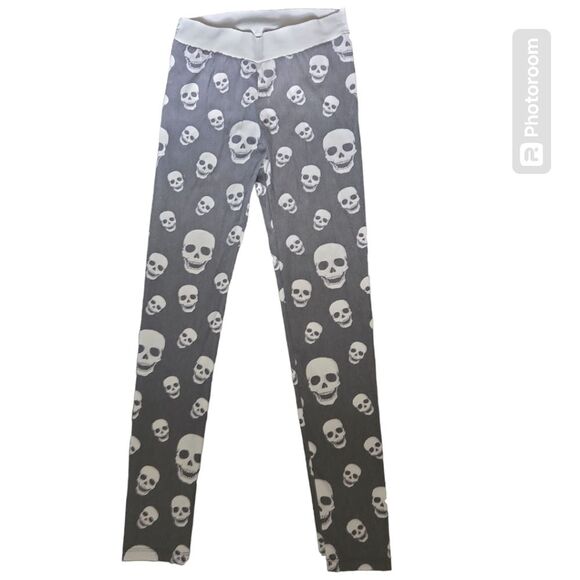 Skull Print Jegging Pants - Picture 5 of 8